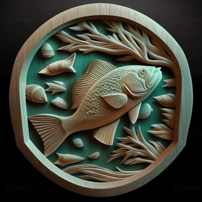 3D model Duck egg fish fish (STL)