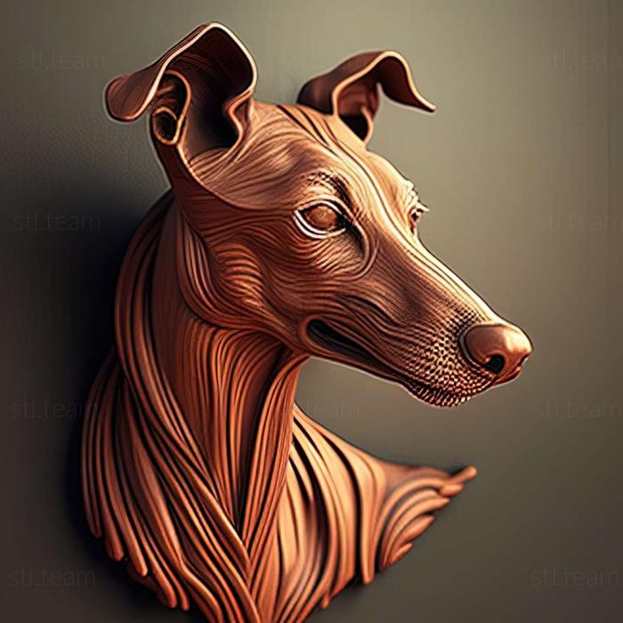 3D модель Собака угорська хорт (STL)