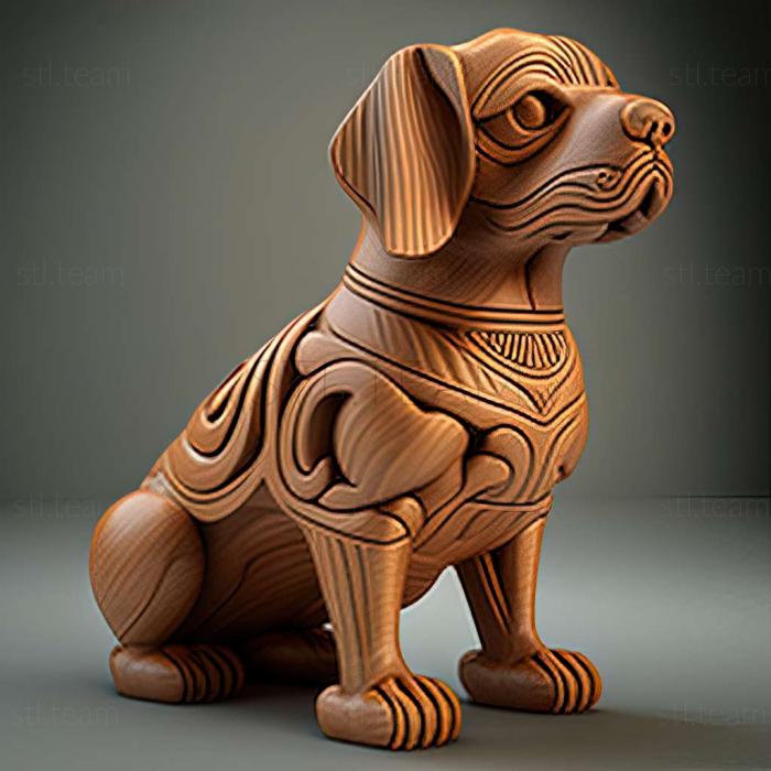 3D модель Бразильская собака фила (STL)