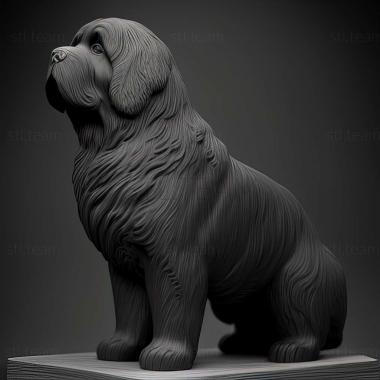 3D модель Собака породи Ньюфаундленд (STL)
