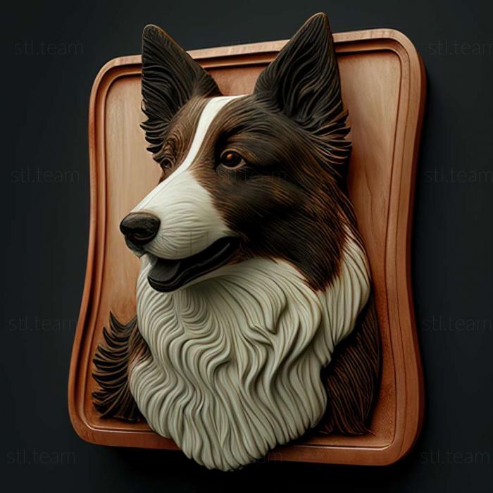 3D model Shorthair Collie dog (STL)