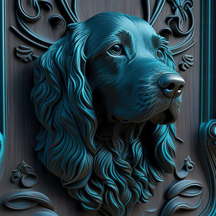 3D model Blue Picardy Spaniel dog (STL)