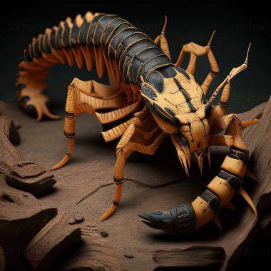 3D model Scolopendra viridicornis (STL)