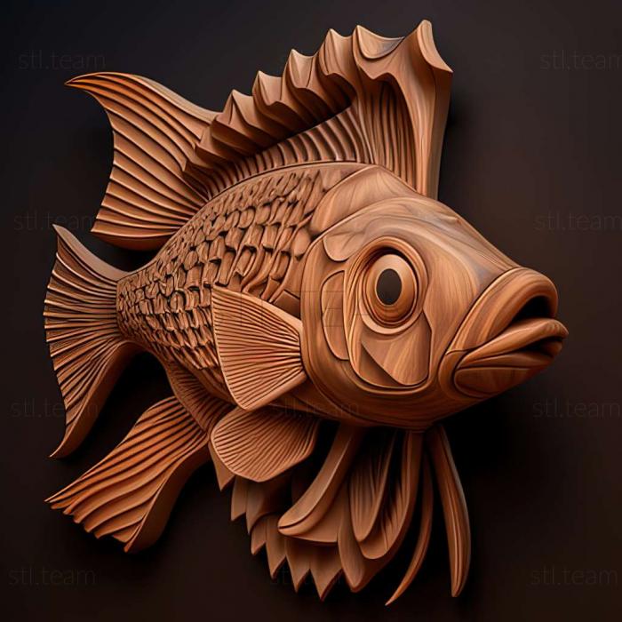 3D model Leopold s scalar fish (STL)