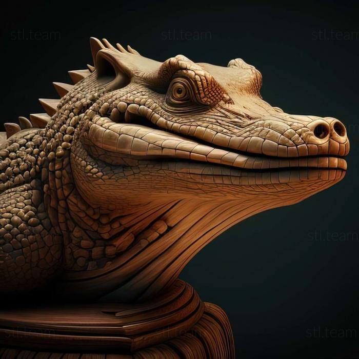 3D model Saturn alligator famous animal (STL)