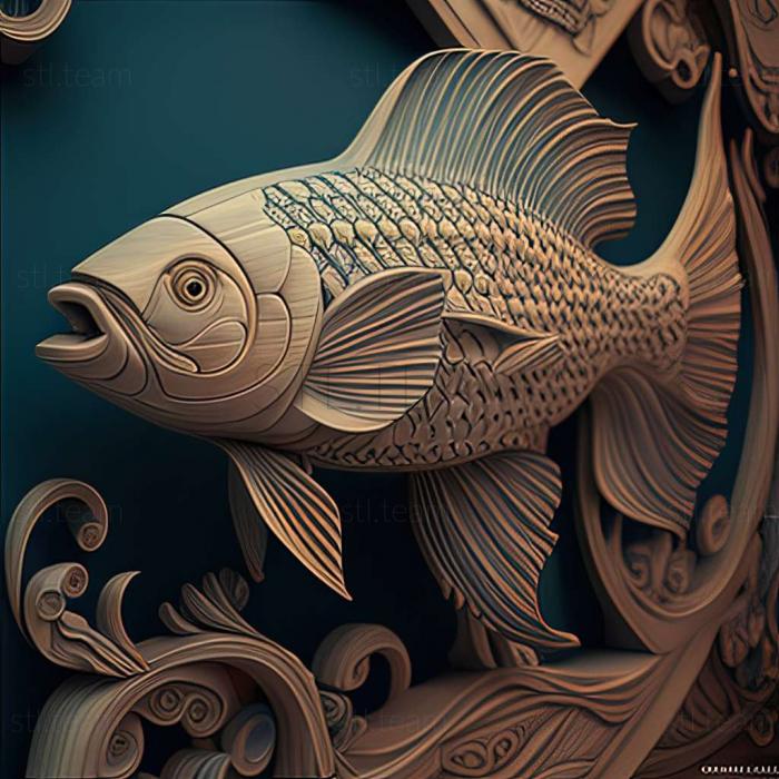 3D model Sarganoshchuk fish (STL)