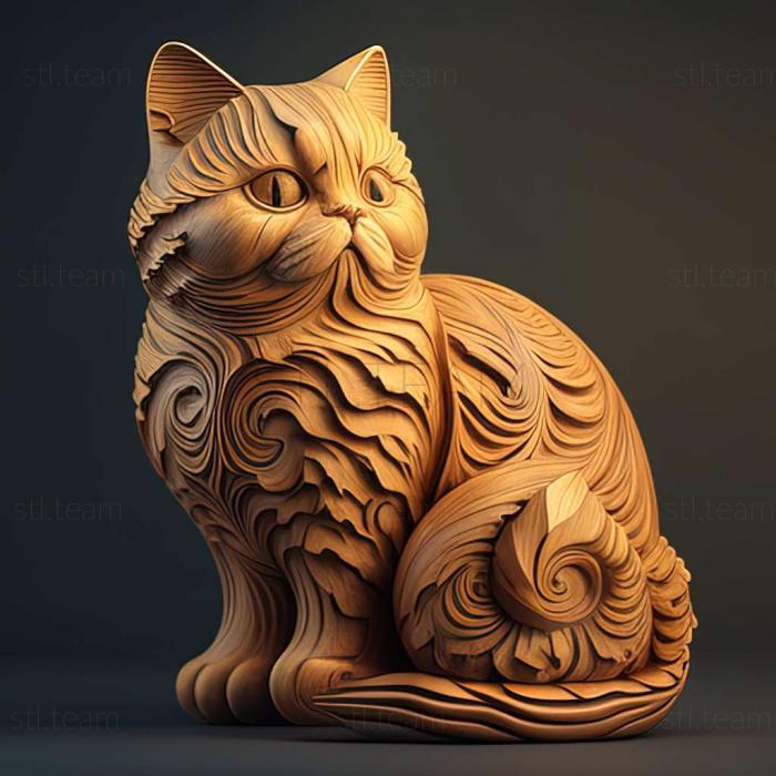 3D model Russian cat famous animal (STL)