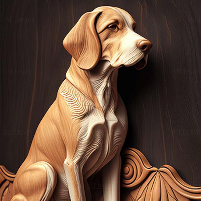 3D модель Собака американський фоксхаунд (STL)