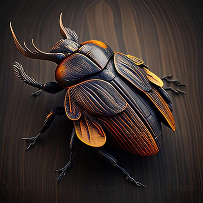 3D model Nicrophorus quadraticollis (STL)