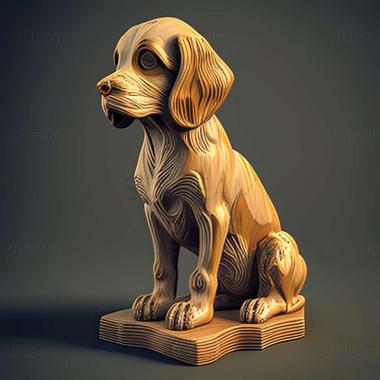 3D модель Знаменита тварина собака Джуді (STL)
