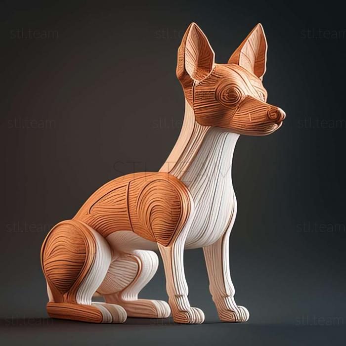 3D model Toy Fox Terrier dog (STL)