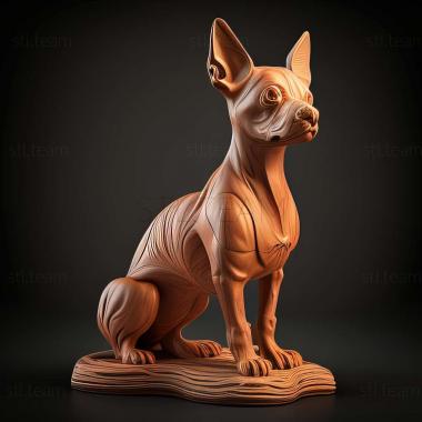 3D model Cirneco del Etna dog (STL)