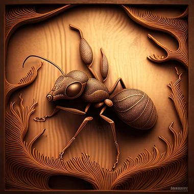 3D модель Pheidole hoelldobleri (STL)