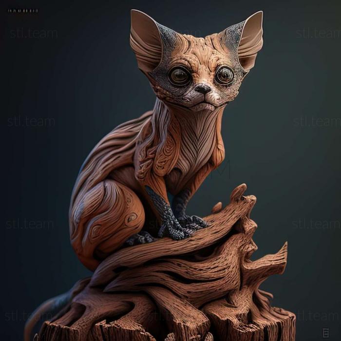 3D model Lepilemur mittermeieri (STL)