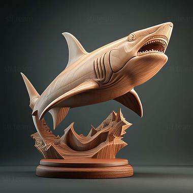 3D модель Carcharhinus perezii (STL)