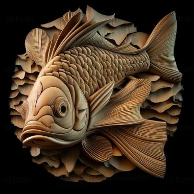 3D model Notobranch Rahova fish (STL)