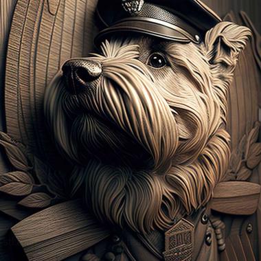3D model Slovak rough  haired cop dog (STL)