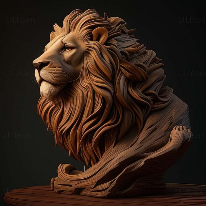 3D модель Муфаса из Короля Льва (STL)