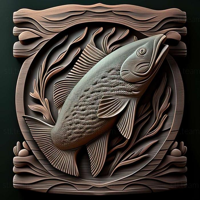 3D model Common ornatus fish (STL)