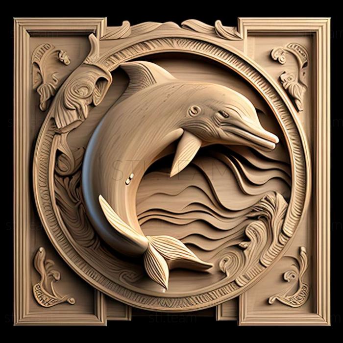 3D model Winter dolphin famous animal (STL)