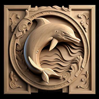 3D model Winter dolphin famous animal (STL)