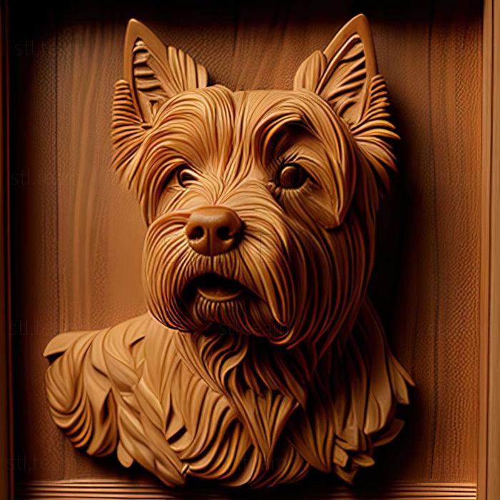 3D model Australian Silky Terrier dog (STL)