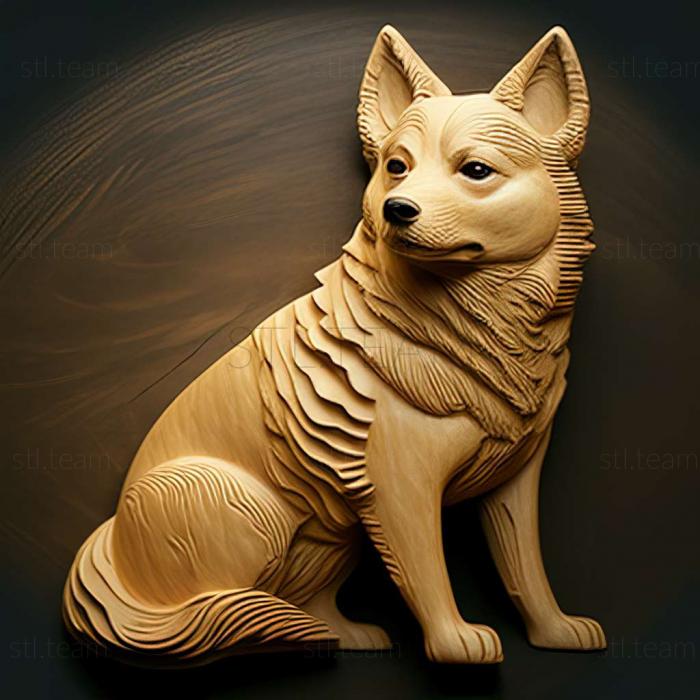 3D model Ryukyu dog breed dog (STL)