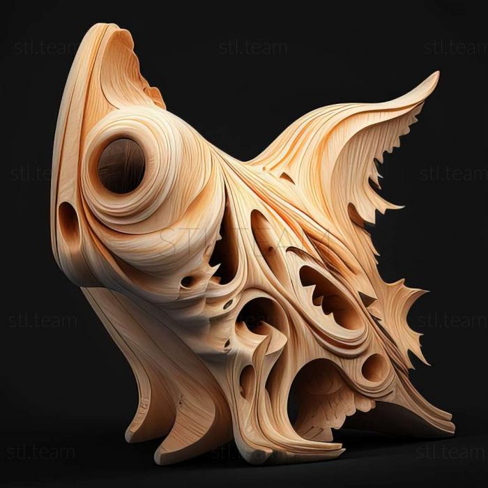 3D модель Pneumonyssoides caninum (STL)