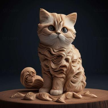 3D model Flour cat famous animal (STL)