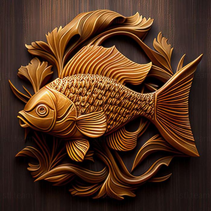 3D model Golden sturisoma fish (STL)