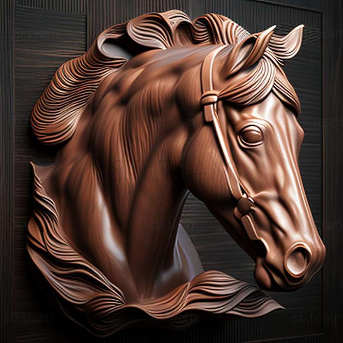 3D модель Анилиновая лошадь известное животное (STL)