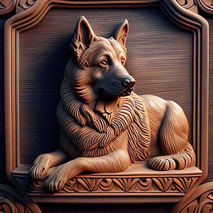 3D model Portuguese Shepherd dog (STL)