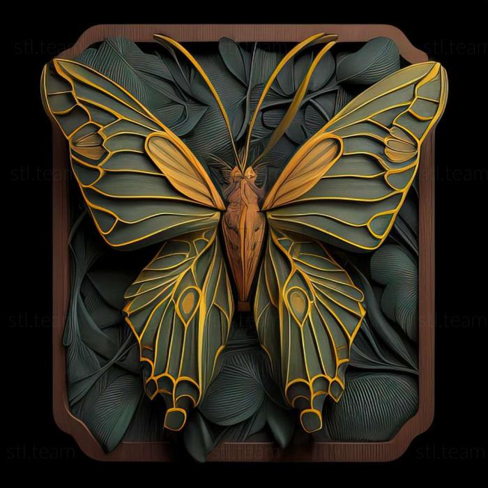 3D модель Ornithoptera akakeae (STL)