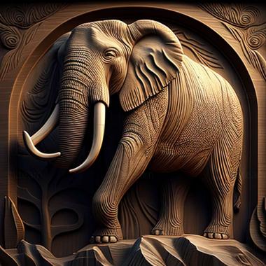 3D model Berezovsky Mammoth famous animal (STL)