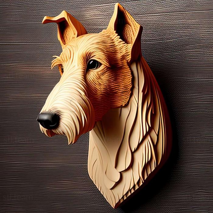 3D model Smooth   haired fox terrier dog (STL)