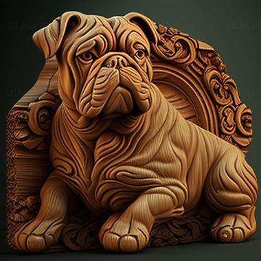 3D model Alapakh Bulldog dog (STL)