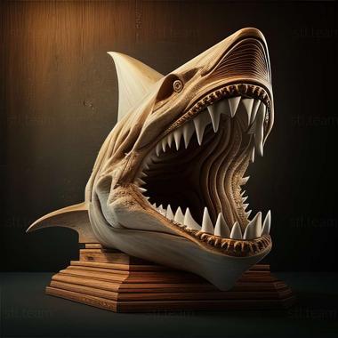 3D model Great White shark Jaws (STL)