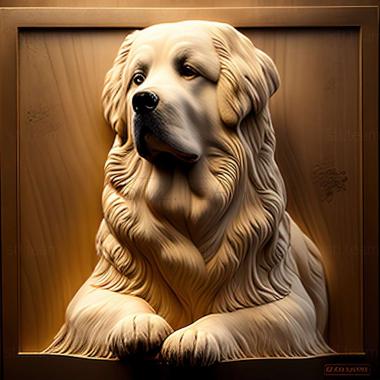 3D model Pyrenean Mountain dog (STL)