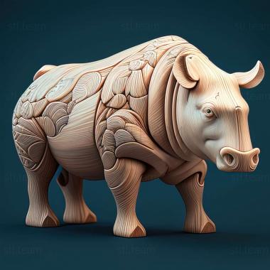 3D model Anna Savelyevna famous animal (STL)