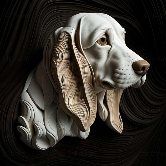 3D model Porcelain Hound dog (STL)