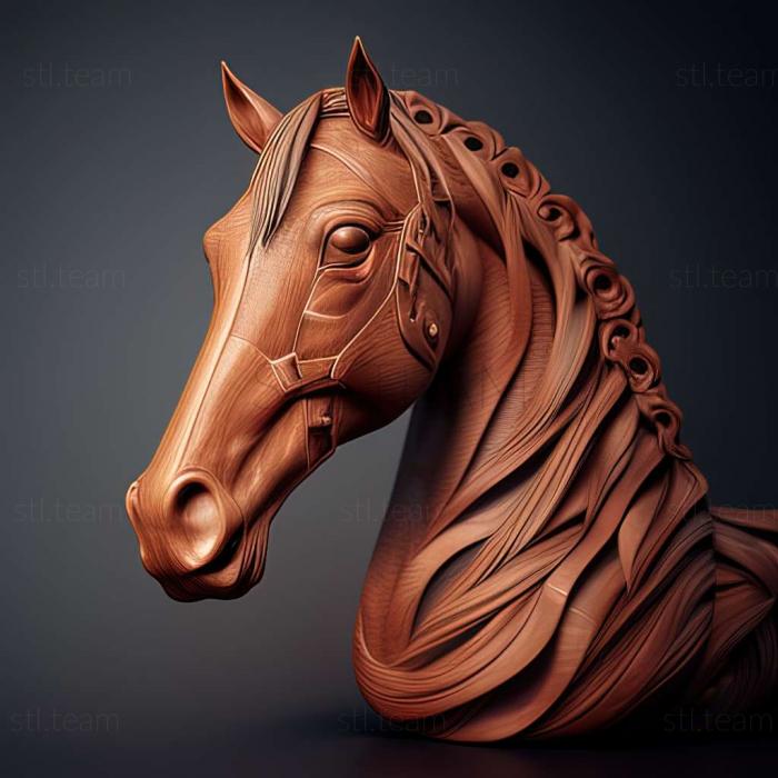 3D модель Ідол кінь відома тварина (STL)
