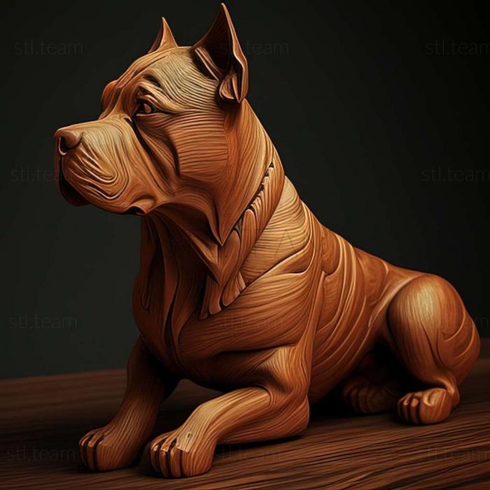 3D model Tazy dog breed dog (STL)