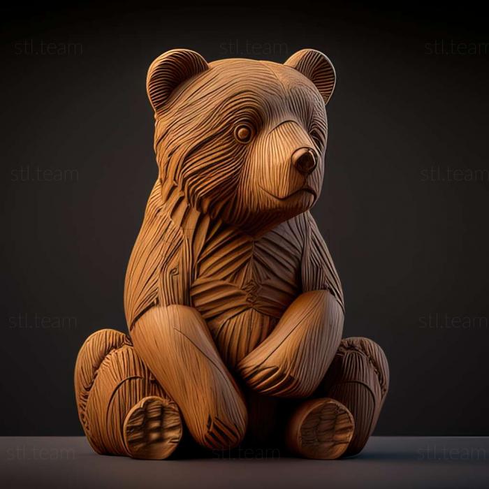 3D модель Ведмідь Каміл - відома тварина (STL)