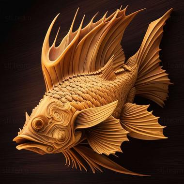 3D model Ancistrus claro fish (STL)