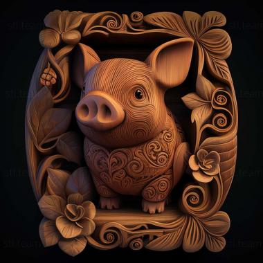 3D model Piglet Pua from Moana (STL)