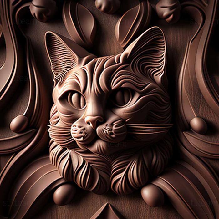 3D model York Chocolate cat (STL)