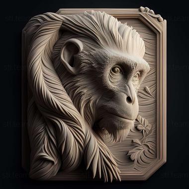 3D модель Piliocolobus semlikiensis (STL)