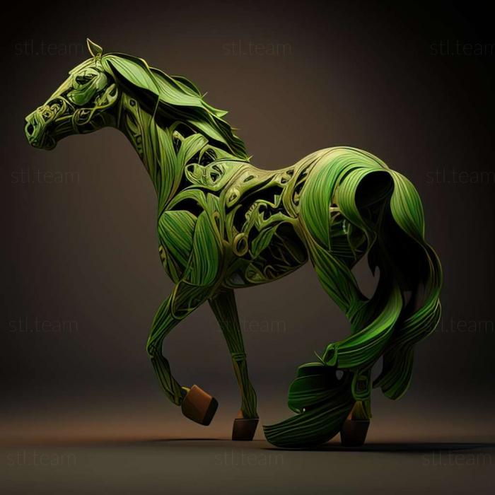 3D model Absinthe horse famous animal (STL)