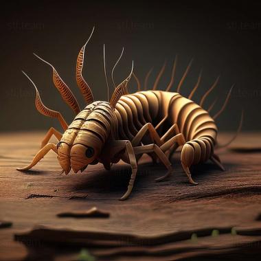 3D model Scolopendra viridis (STL)