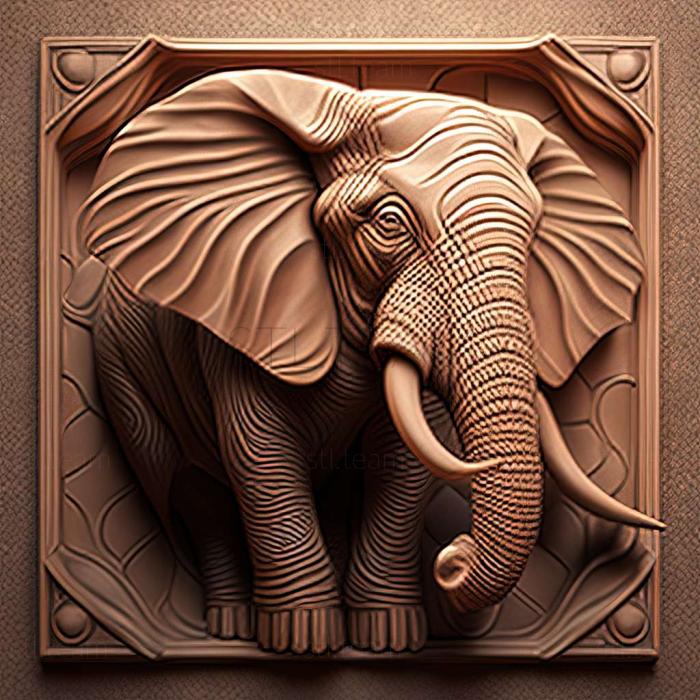 3D model Pachyornis elephantopus (STL)